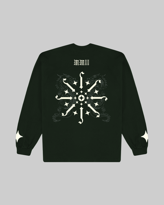 Old English Jabbawockeez Longsleeve Ivy Green