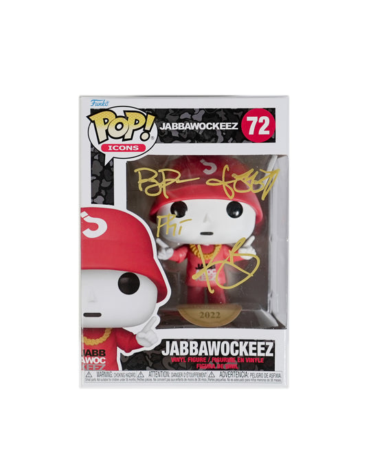 3 Stack Red w/Black Chase variant Autographed Funko
