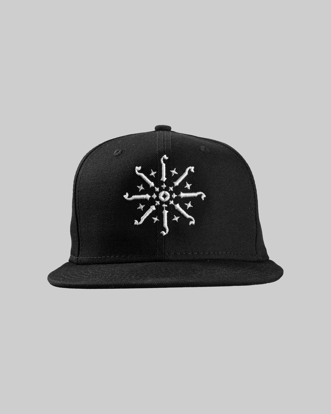 Old English Snowflake Jabbawockeez SnapBack Hat Black Jabbawockeez