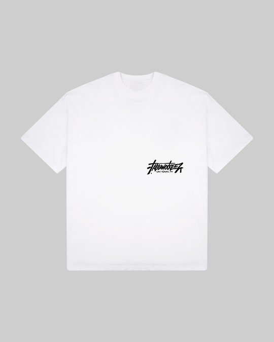 Script Tee White