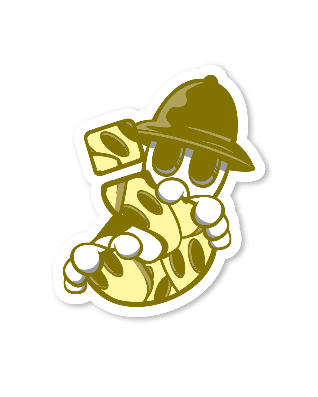 Jabba J Jabbawockeez Sticker Yellow