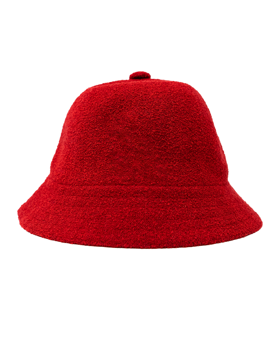 Red bucket hat near top me